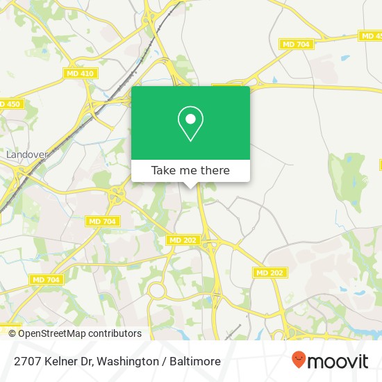 Mapa de 2707 Kelner Dr, Hyattsville, MD 20785