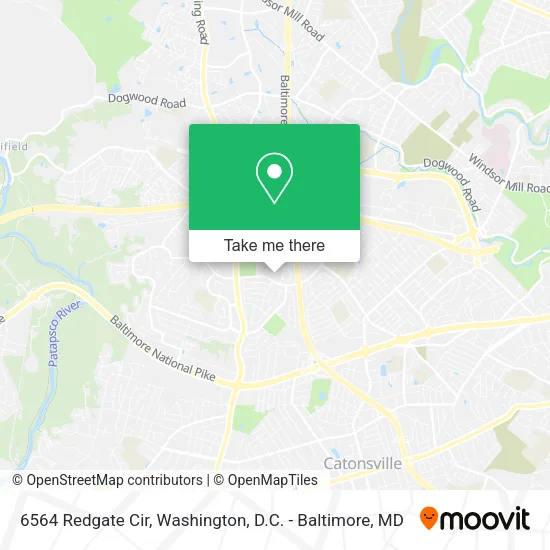 6564 Redgate Cir map