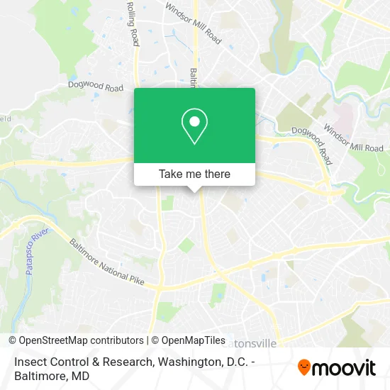 Insect Control & Research map