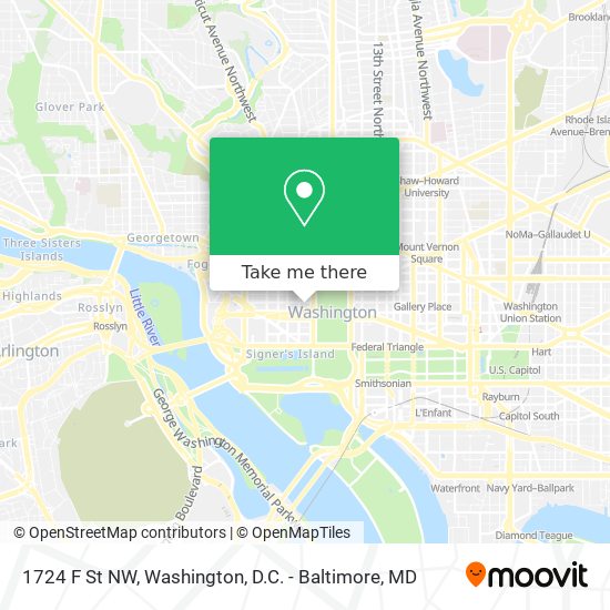 1724 F St NW map