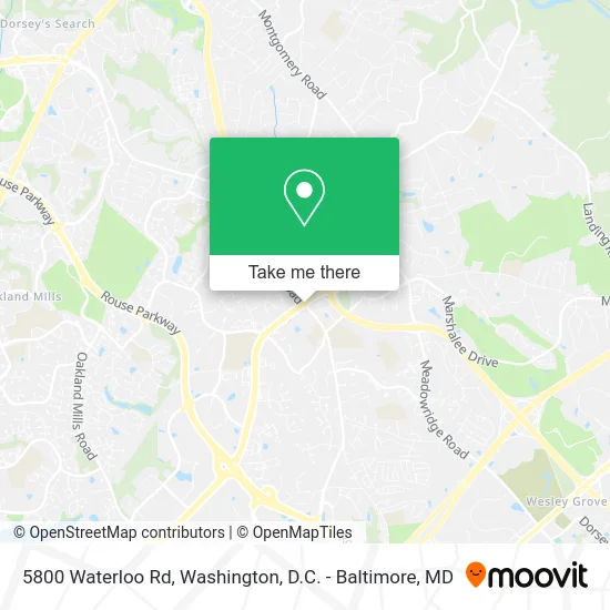 5800 Waterloo Rd map