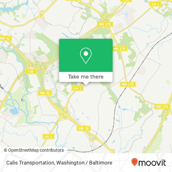 Mapa de Calis Transportation, 8332 Bristol Ct