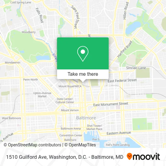 1510 Guilford Ave map