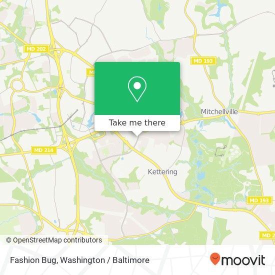 Mapa de Fashion Bug, 10488 Campus Way S