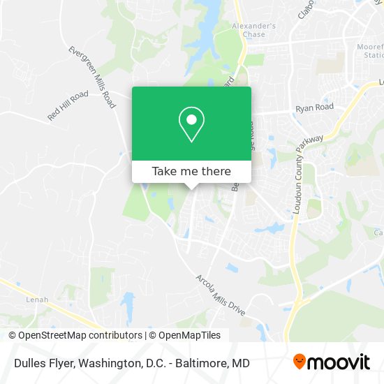 Mapa de Dulles Flyer