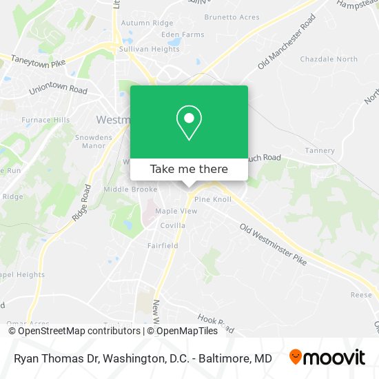 Ryan Thomas Dr map