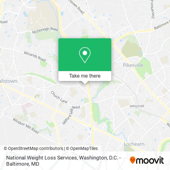 National Weight Loss Services map
