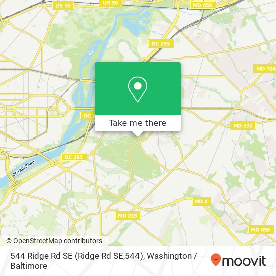 544 Ridge Rd SE (Ridge Rd SE,544), Washington, DC 20019 map