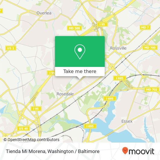 Mapa de Tienda Mi Morena, 8224 Philadelphia Rd