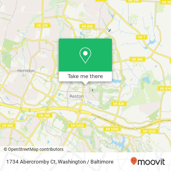 1734 Abercromby Ct, Reston, VA 20190 map