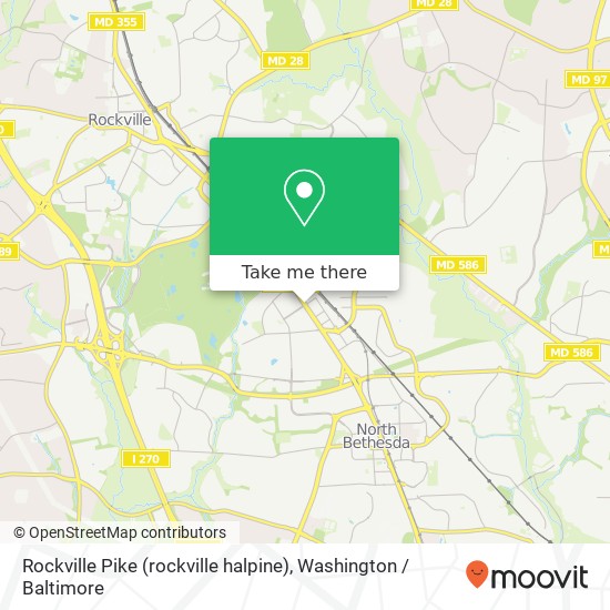 Mapa de Rockville Pike (rockville halpine), Rockville, MD 20852