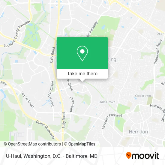 U-Haul map