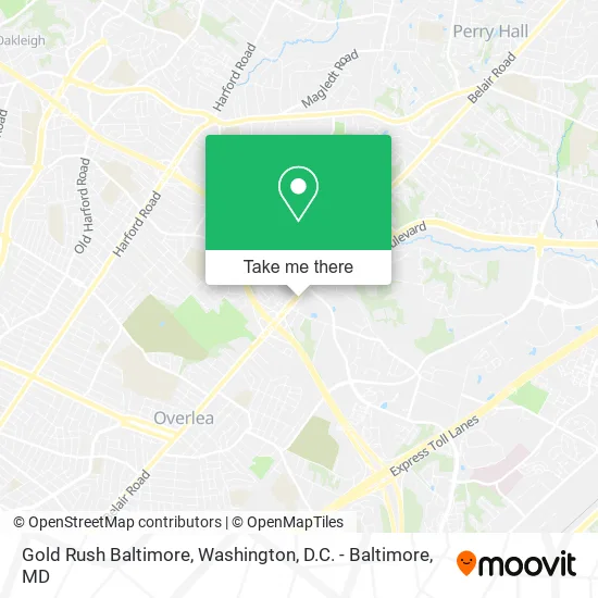 Gold Rush Baltimore map