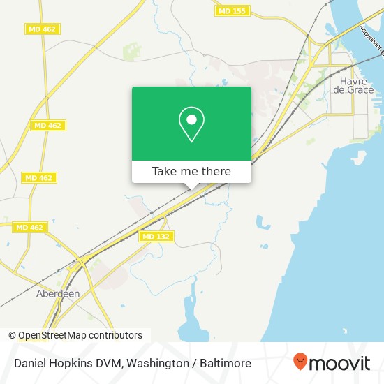 Daniel Hopkins DVM, 2015 Pulaski Hwy map