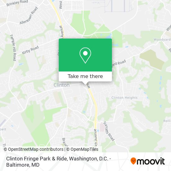 Clinton Fringe Park & Ride map