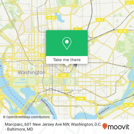 Marcparc, 601 New Jersey Ave NW map