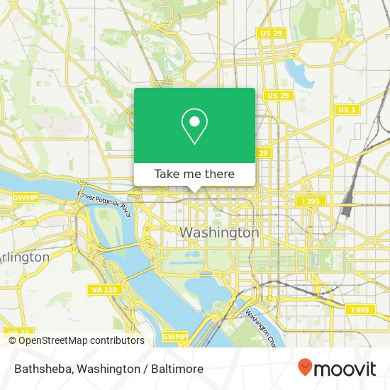 Bathsheba, 1800 K St NW map