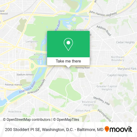 200 Stoddert Pl SE map