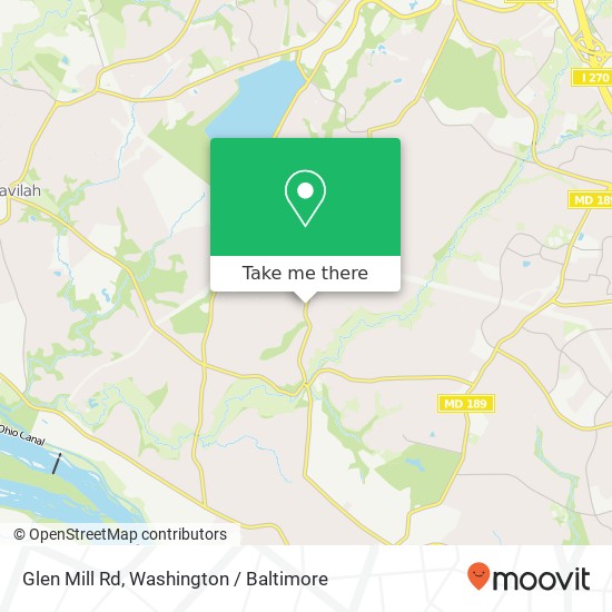 Glen Mill Rd, Potomac, MD 20854 map