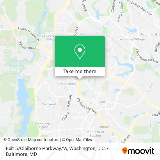 Mapa de Exit 5/Claiborne Parkway/W