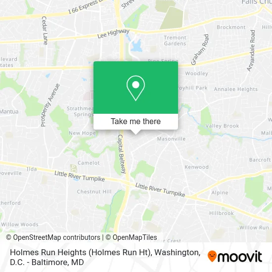 Holmes Run Heights (Holmes Run Ht) map