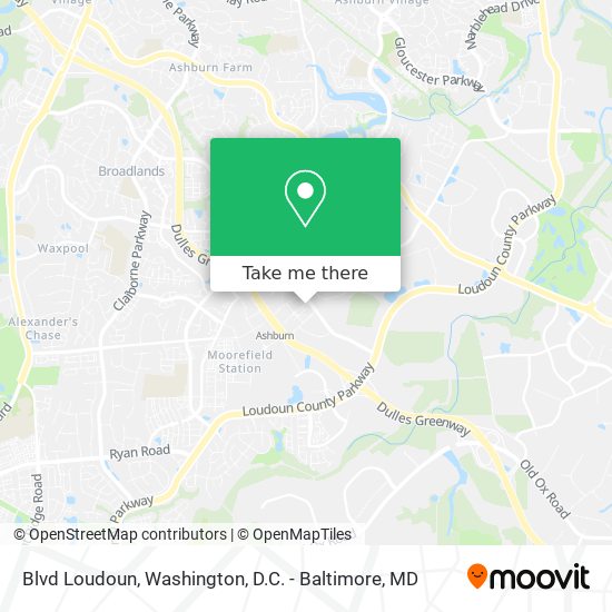 Blvd Loudoun map