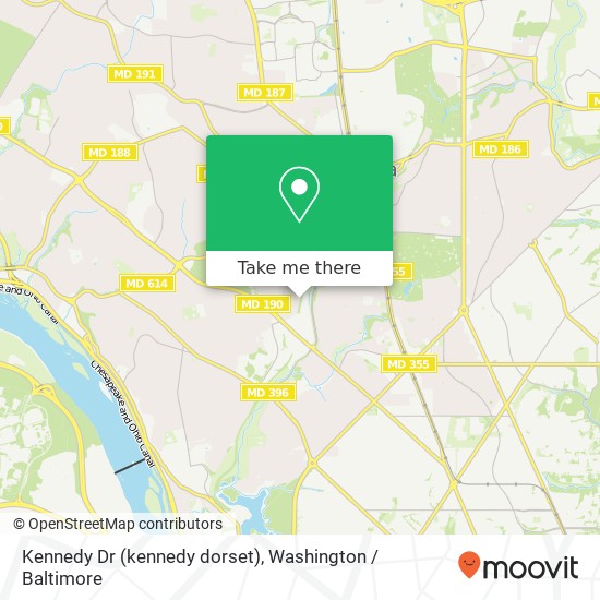 Mapa de Kennedy Dr (kennedy dorset), Chevy Chase, MD 20815