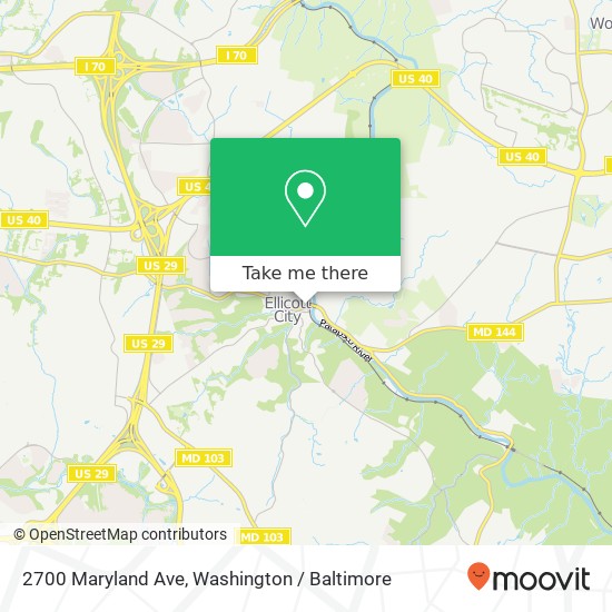 2700 Maryland Ave, Ellicott City, MD 21043 map