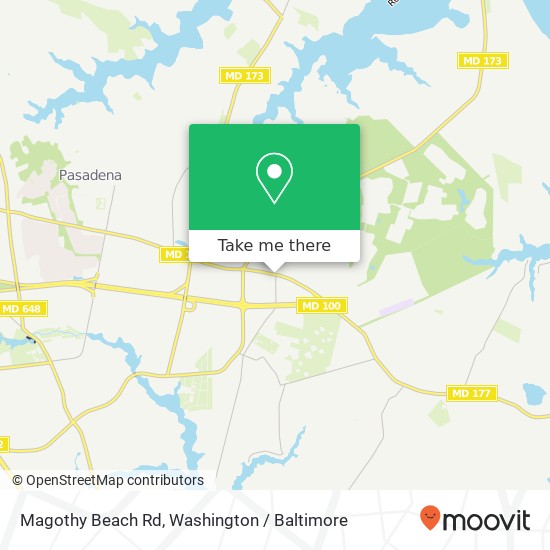 Magothy Beach Rd, Pasadena, MD 21122 map