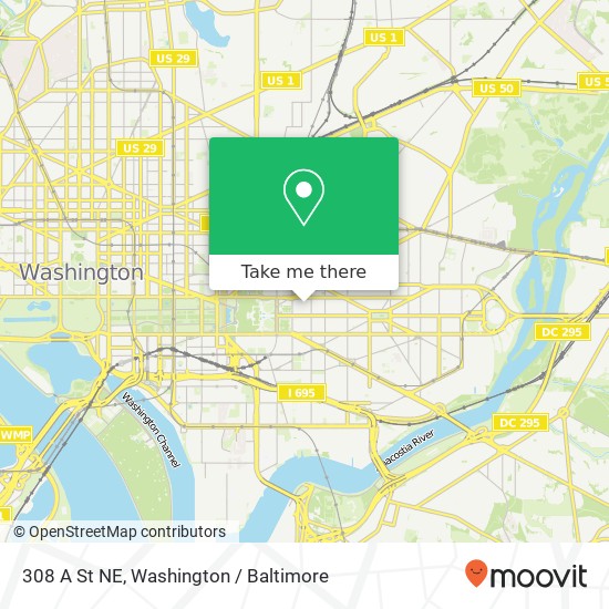 308 A St NE, Washington, DC 20002 map