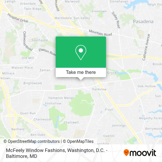 McFeely Window Fashions map