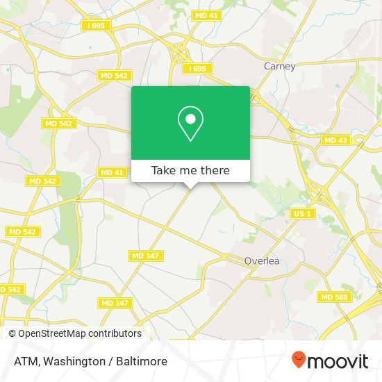 ATM, 7501 Harford Rd map