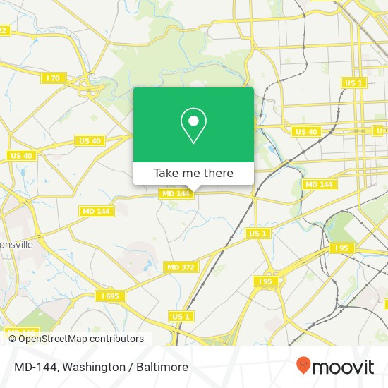 Mapa de MD-144, Baltimore, <B>MD< / B> 21229