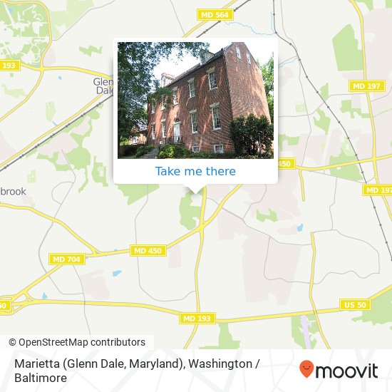Mapa de Marietta (Glenn Dale, Maryland)