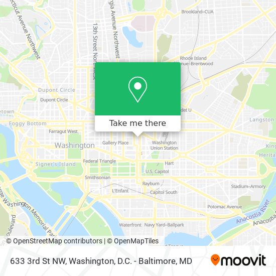 Mapa de 633 3rd St NW