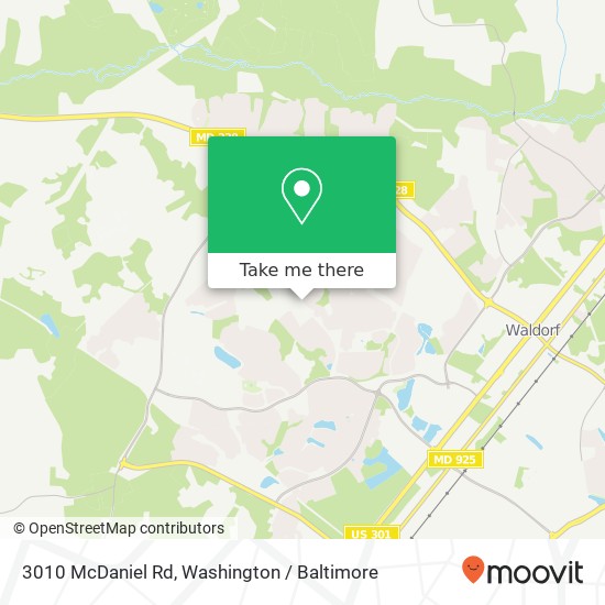 3010 McDaniel Rd, Waldorf, MD 20603 map