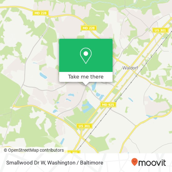 Mapa de Smallwood Dr W, Waldorf (SAINT CHARLES), MD 20603