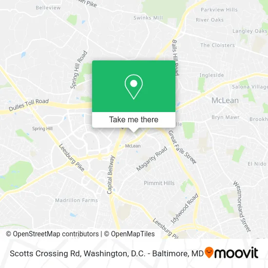 Scotts Crossing Rd map