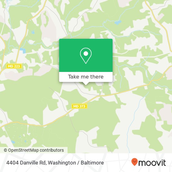 Mapa de 4404 Danville Rd, Brandywine (BRANDYWINE), <B>MD< / B> 20613