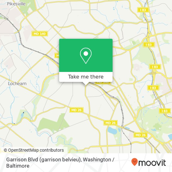 Garrison Blvd (garrison belvieu), Baltimore, MD 21215 map