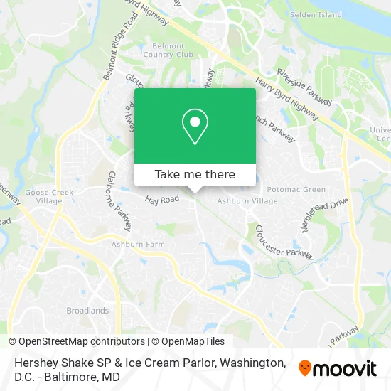 Hershey Shake SP & Ice Cream Parlor map