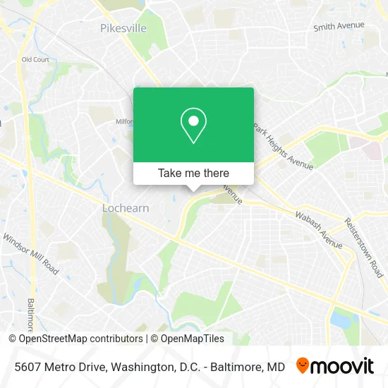5607 Metro Drive map