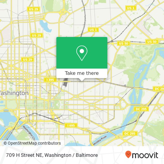 709 H Street NE map