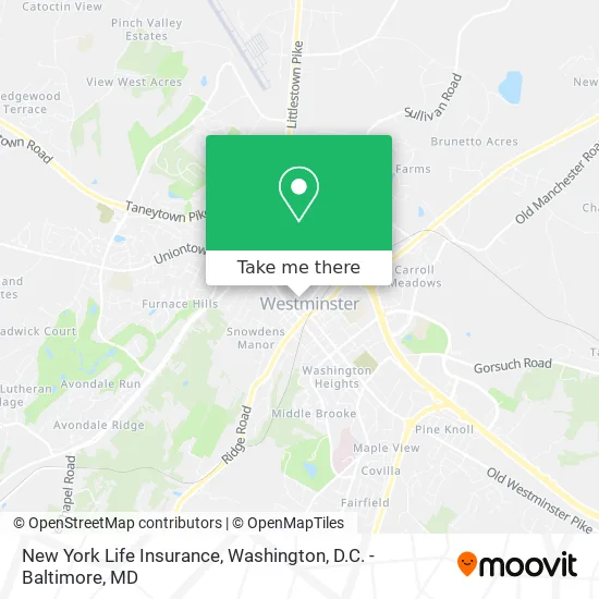 New York Life Insurance map
