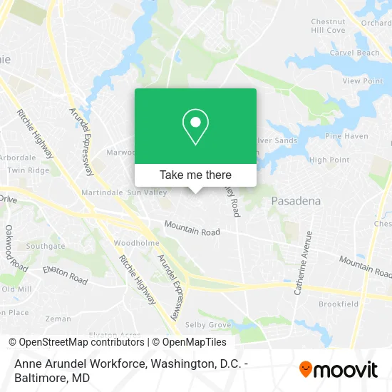 Anne Arundel Workforce, 7831 Huff Ct map