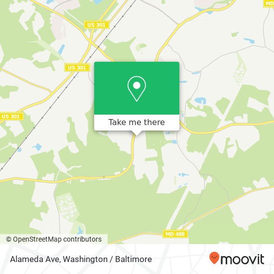 Mapa de Alameda Ave, White Plains, MD 20695