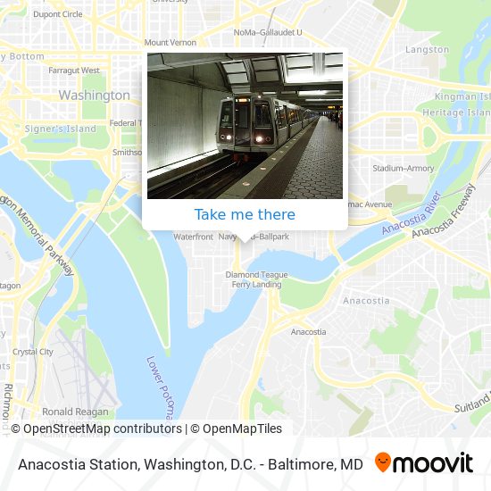 Anacostia Station map