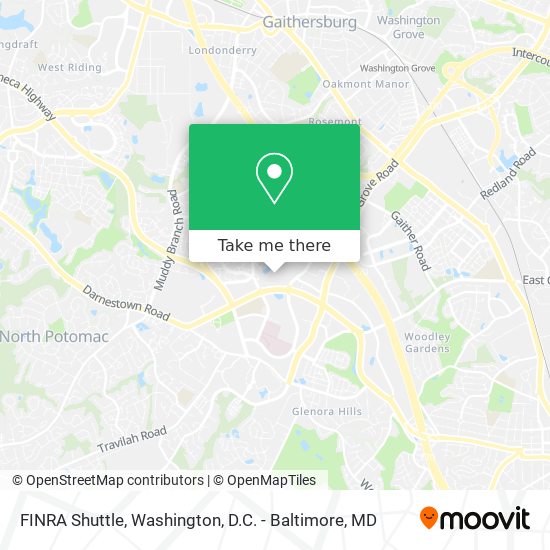 FINRA Shuttle map