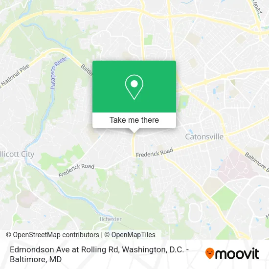 Mapa de Edmondson Ave  at Rolling Rd