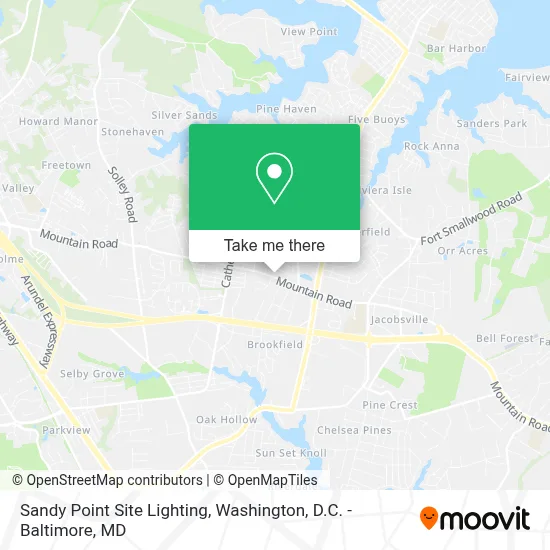 Sandy Point Site Lighting map